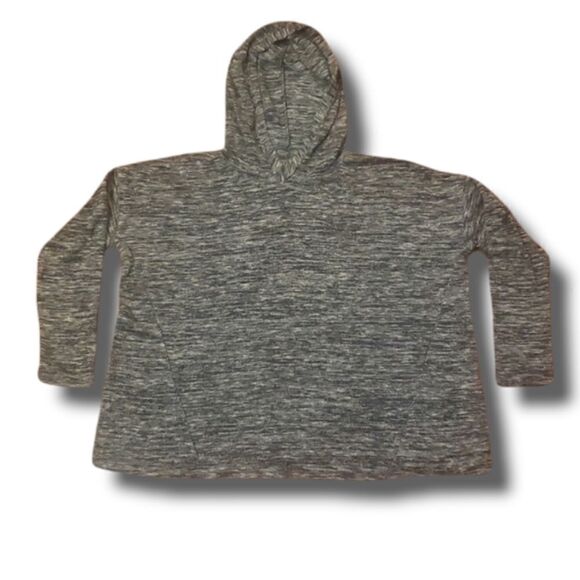 American Eagle Grey Hooded Long Sleeve Shirt Size Small - Picture 1 of 4
